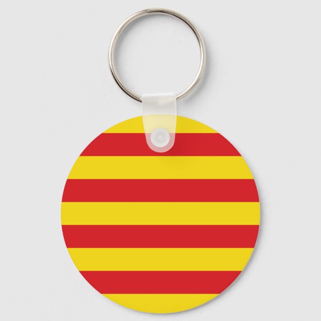 Keychain with Flag of Catalonia (Front)