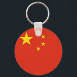 Keychain with Flag of China<br><div class="desc">Carry a symbol of Chinese pride wherever you go with this sleek keychain featuring the flag of China! Crafted with meticulous attention to detail, this keychain is more than just an accessory; it's a celebration of Chinese culture and heritage. The iconic design proudly showcases the vibrant red background adorned with...</div>
