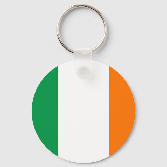Keychain with Flag of Ireland (Front)