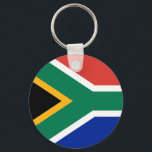 Keychain with Flag of South Africa<br><div class="desc">Carry a piece of South Africa with you wherever you go with this stylish keychain featuring the flag of South Africa! This keychain is crafted from durable materials, ensuring it withstands daily wear and tear while keeping your keys secure. The design prominently showcases the vibrant colors and distinctive pattern of...</div>