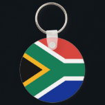 Keychain with Flag of South Africa<br><div class="desc">Carry a piece of South Africa with you wherever you go with this stylish keychain featuring the flag of South Africa! This keychain is crafted from durable materials, ensuring it withstands daily wear and tear while keeping your keys secure. The design prominently showcases the vibrant colors and distinctive pattern of...</div>