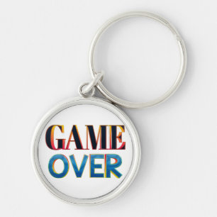 Keychain with "Game Over" in bold, colorful letter