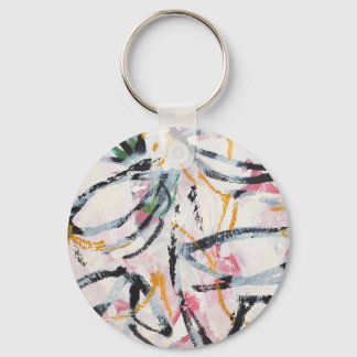Keychain with Hand Painted Design