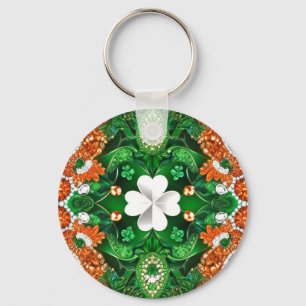 Keychain with Ireland Colours Design