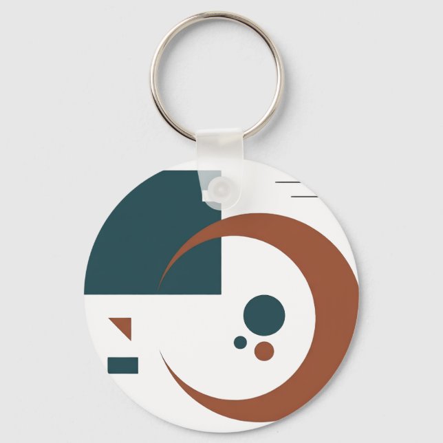 Keychain with lovely geometric design (Front)