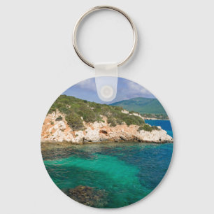 Keychain with sea view from Sardinia.