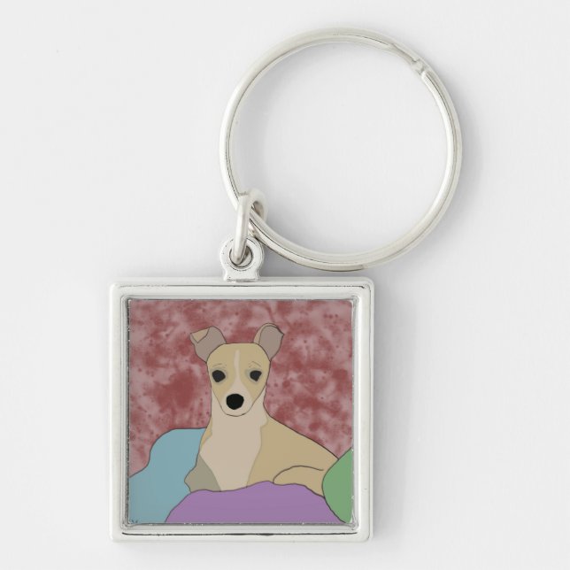 Keychain with small Dog design (Front)
