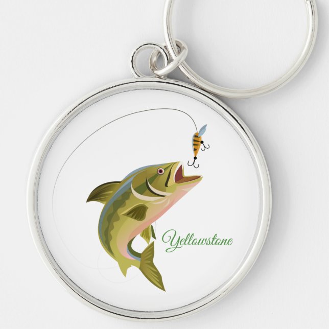 Keychain-Yellowstone Fishing Key Ring (Front)