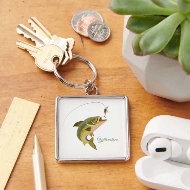 Keychain-Yellowstone Fishing Key Ring (Desk)