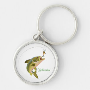 Keychain-Yellowstone Fishing Key Ring