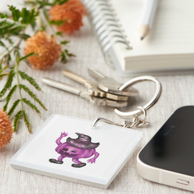  Keychains & Lanyards - Witch Hat Pumpkin (Front Right)