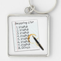 KEYCHAINS, VODKA SHOPPING LIST