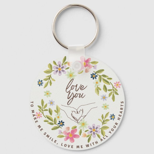 Keychains with love quote (Front)