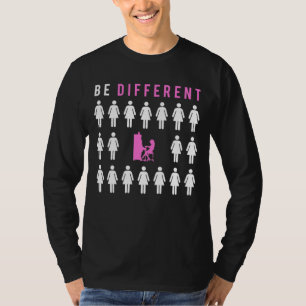 Keyed to Humour: Playing Piano - Be Different from T-Shirt