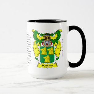 Keyes Family Coat of Arms Mug
