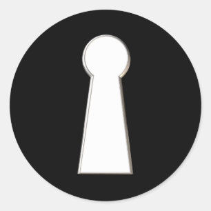 Keyhole Classic Round Sticker