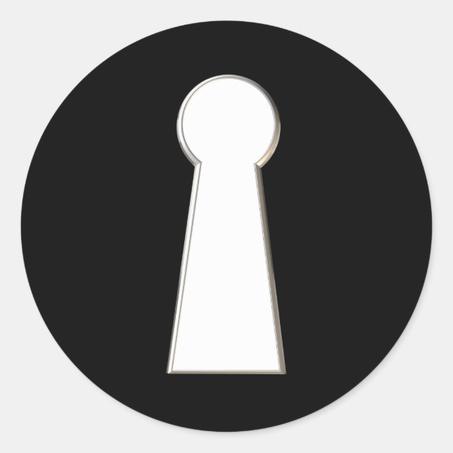Keyhole Classic Round Sticker (Front)
