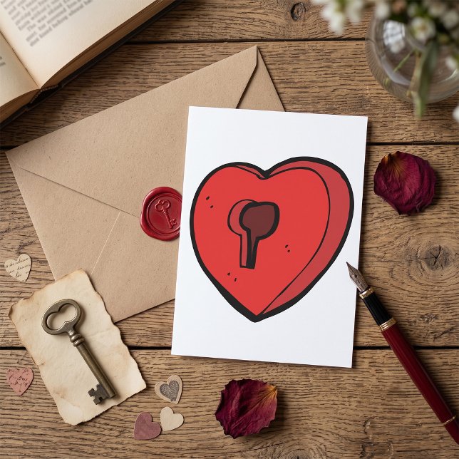 Keyhole Heart Invitation (Creator Uploaded)