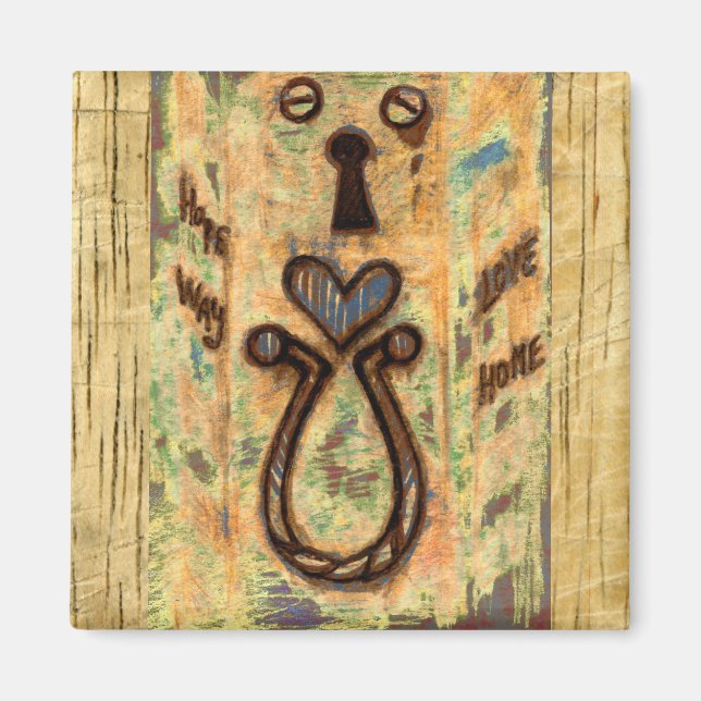 Keyhole & Heart Magnet (Front)