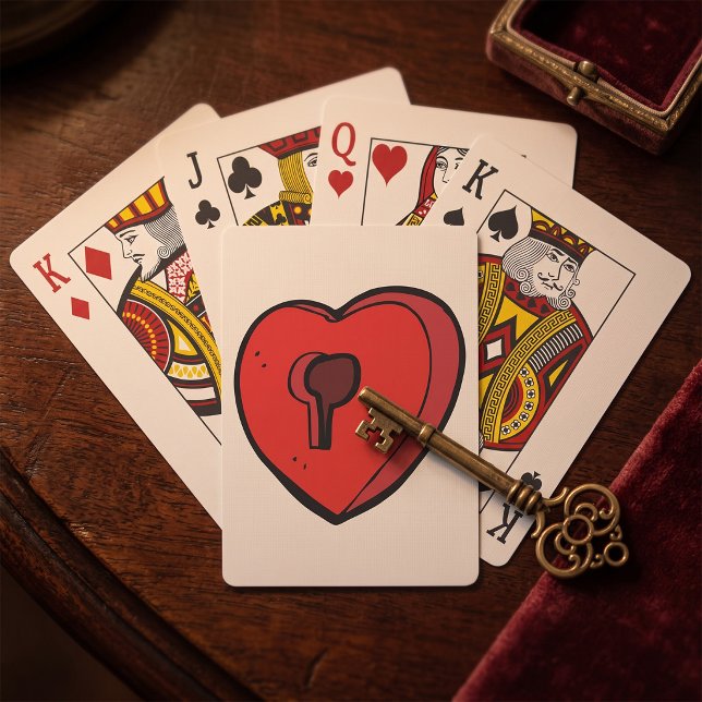 Keyhole Heart Playing Cards (Creator Uploaded)