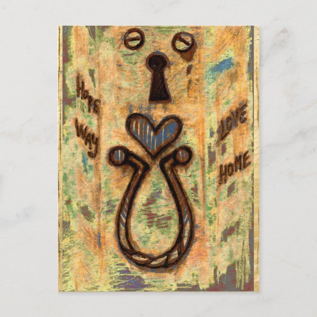 Keyhole & Heart Postcard (Front)