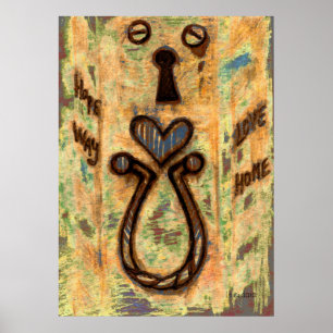 Keyhole & Heart Poster