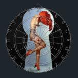 Keyhole Pin Up Dartboard<br><div class="desc">Vintage pinup.</div>