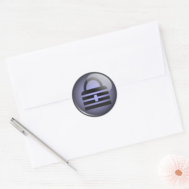 Keypass Symbol Classic Round Sticker (Envelope)