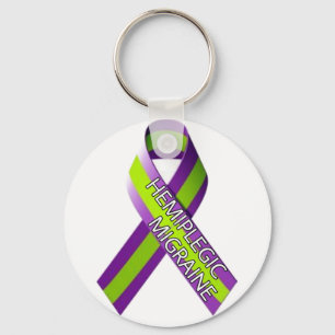 Keyring - Hemiplegic Migraine Ribbon