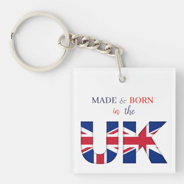 Keyring - Made & Born in the UK (Front)