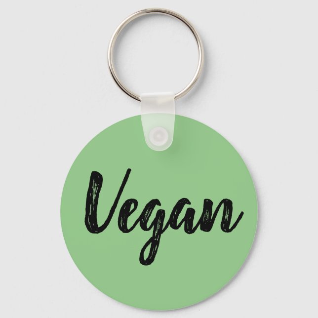 Keyring - Vegan Green (Front)