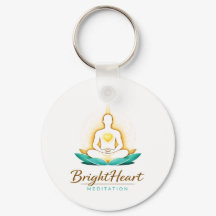 Keyring with Brightheart Meditation Logo