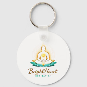 Keyring with Brightheart Meditation Logo