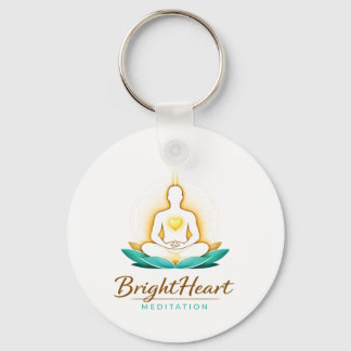 Keyring with Brightheart Meditation Logo
