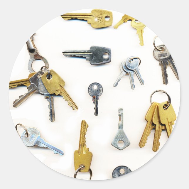 Keys Classic Round Sticker (Front)