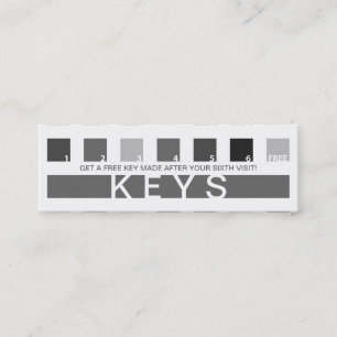 KEYS customer appreciation (mod squares) Loyalty Card