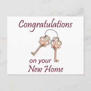Keys for New Home Postcard