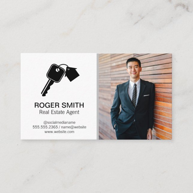 Keys House Logo | Business Man Card (Front)