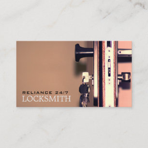 Keys in Door, Locksmith Business Card