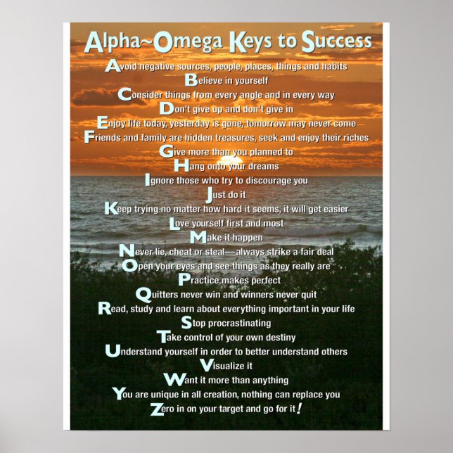 Keys to Success poster (Front)