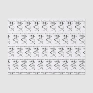 Keys to the Music Gene DNA Tissue Paper