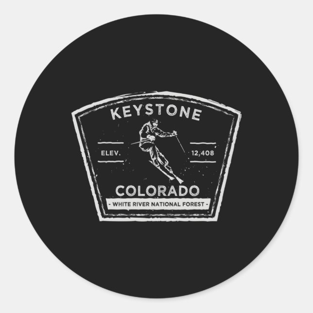 Keystone Colorado Classic Round Sticker (Front)