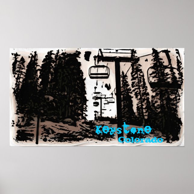 Keystone Colorado deco poster (Front)
