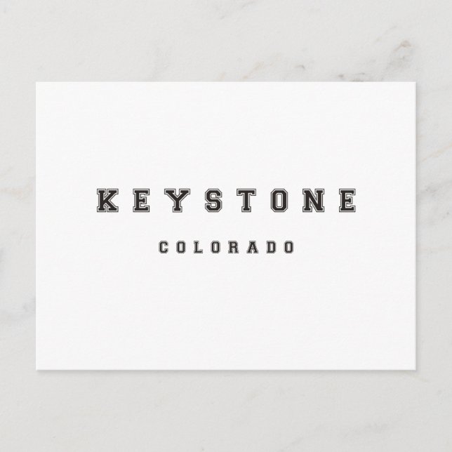 Keystone Colorado Postcard (Front)