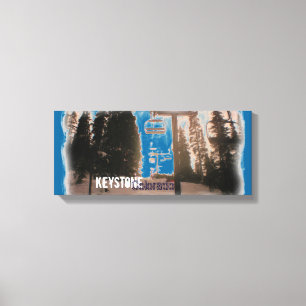 Keystone Colorado ski lift canvas Print