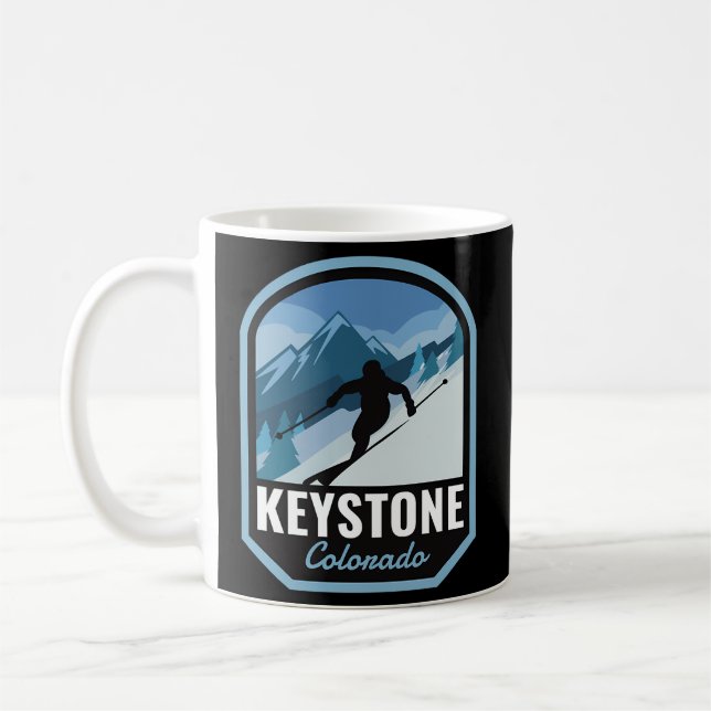 Keystone Colorado Ski Mountain Coffee Mug (Left)