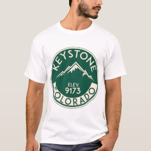 Keystone Colorado Skiing Mountains Ski Skier Snowb T-Shirt