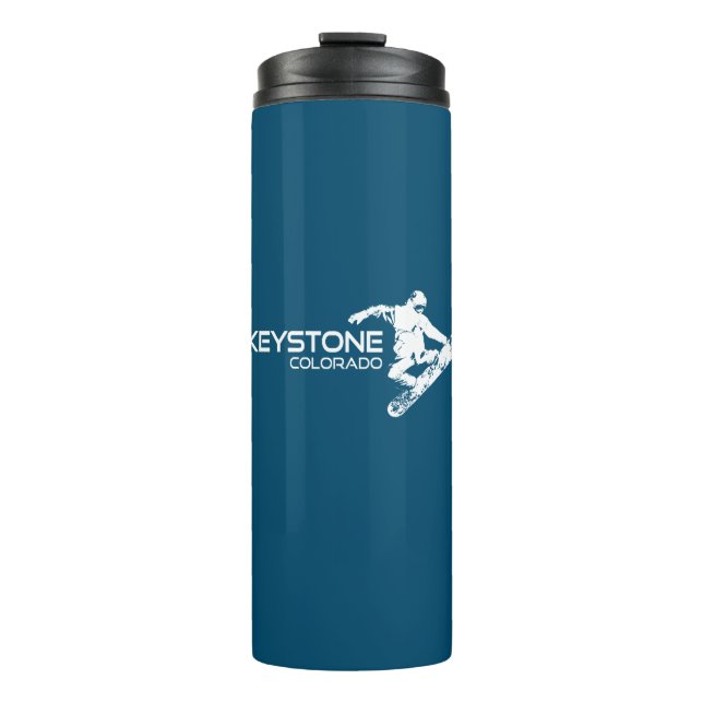 Keystone Colorado Snowboarder Thermal Tumbler (Front)