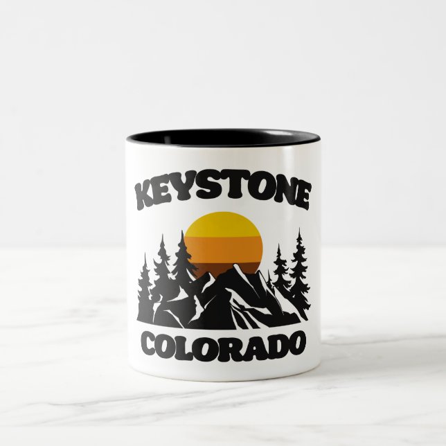 Keystone,Colorado Two-Tone Coffee Mug (Center)