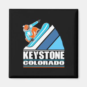 Keystone Colorado - Vintage Snowboarder Magnet